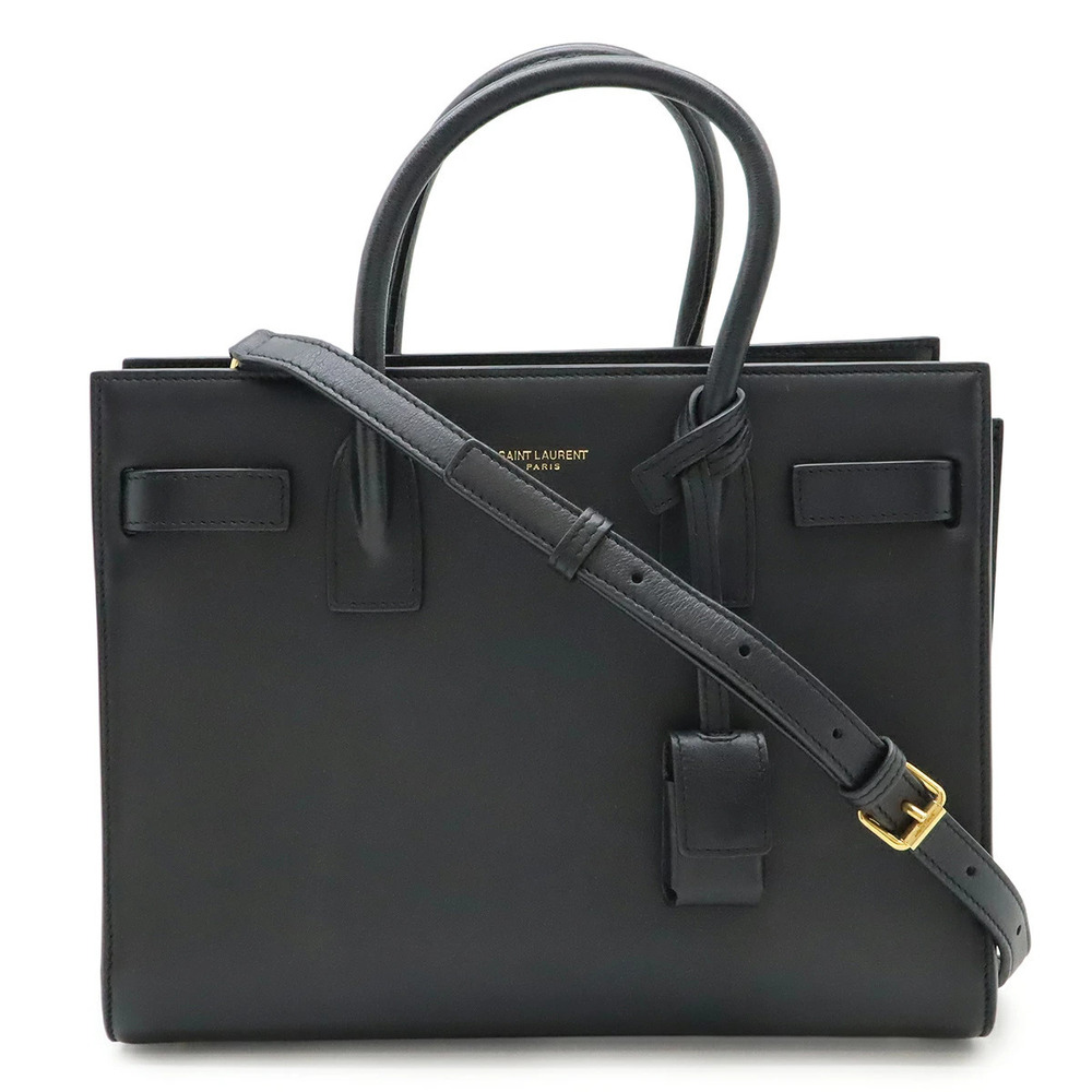 SAINT LAURENT PARIS YSL Baby Sac de Jour 2way Shoulder Bag Black